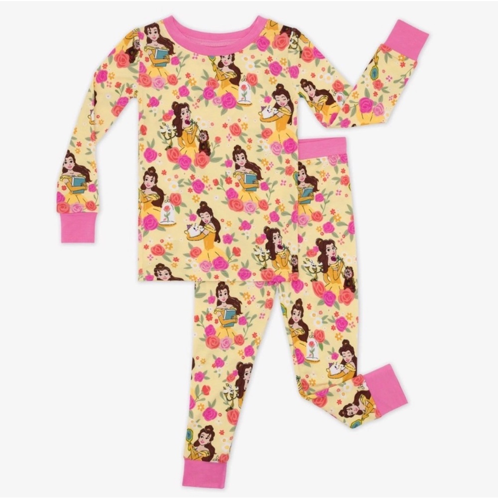 Little Sleepies - Princess Belle 4T Long Sleeve 2 piece pajamas